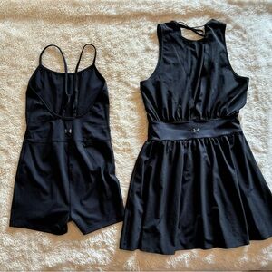 Under Armour Perforated Black Dress and Spandex Jumpsuit Misty Copeland Medium